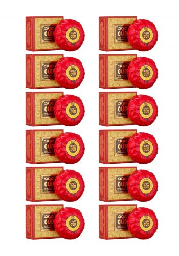 سيت صابونة عود الورد 125 غم *12 قطعة من عود Oud Luxury Collection SCH 105 Oud Soap