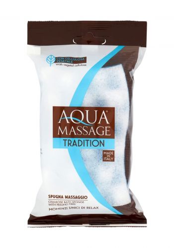 إسفنجة سيليلوز للأستحمام من أكوا 178-قطعة واحدة Aqua Massage Tonica Cellulose Sponge With Massage Foam
