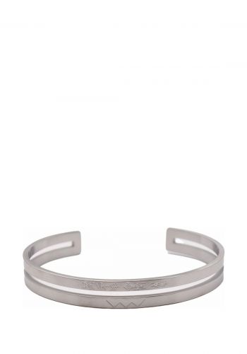 سوار معدني مزدوج مناسب لكلا الجنسين من زك زاك Zig Zag Metal Bracelet