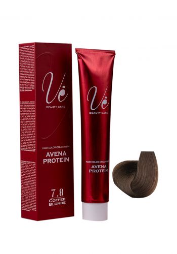صبغة شعر مع اوكسجين لون اشقر قهوائي رقم  ( 7.8 ) من في Ve Hair Color 7.8 Cooffe Blonde