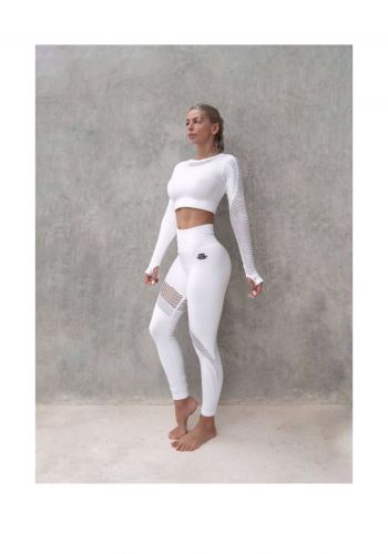 ستريج رياضي نسائي عالي الخصر ابيض اللون من بدي انجنيرز Body Engineers Sport Wear