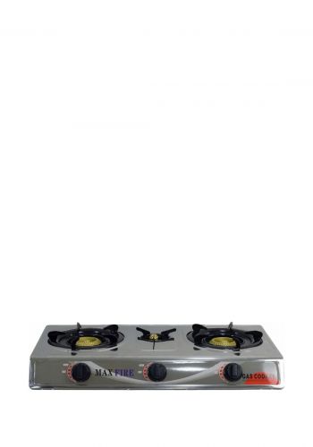 طباخ غاز منضدي 3 مشاعل من ماكس فاير Max Fire Portable Gas Cooker