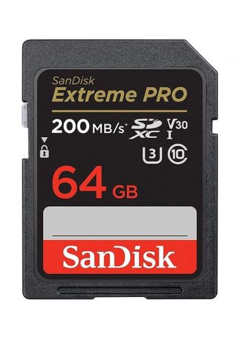 بطاقة ذاكرة SanDisk 64GB Extreme Pro Memory Card