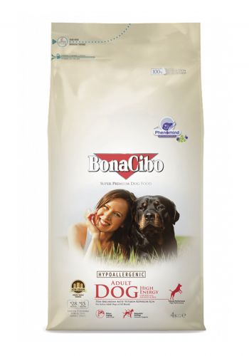 طعام جاف للكلاب عالي الطاقة 4 كيلو من بوناجيبو  Bonacibo dry food