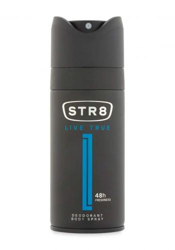 بخاخ معطر للجسم رجالي 150 مل من اس تي ارStr8 Live True 48h Men's Deodorant Body Spray