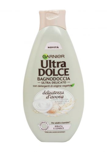 غسول الجسم بخلاصة زيت اللوز الحلو والشوفان 500 مل من غارنييه Garnier Ultra Dolce Shower Gel   