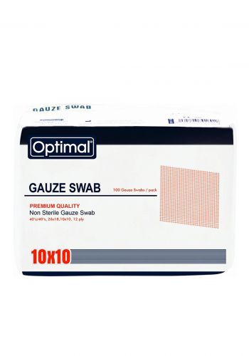 ضمادات طبية ( شاش معقم ) 100 قطعة من اوبتيمال Optimal OPH-160 Sterile Gauze 10*10 cm
