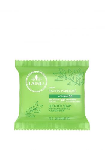 صابون بالشاي الاخضر 75 غرام  من لاينو Laino Scented soap with organic green tea