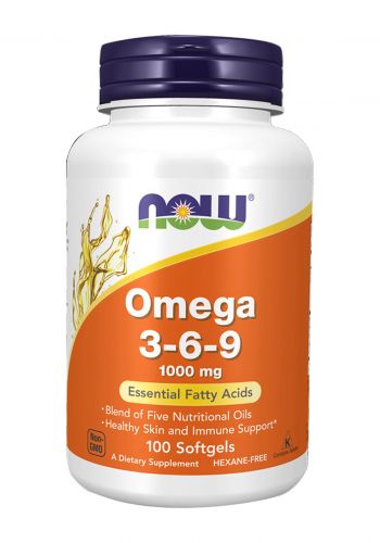 مكمل غذائي NOW Omega 3-6-9 1000 mg