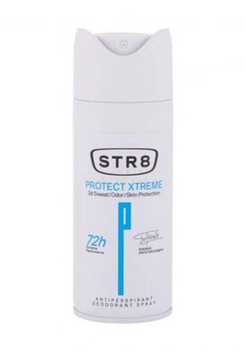 معطر للجسم رجالي مضاد للتعرق بحماية مضاعفة 150 مل من اس تي ارStr8 Protect Xtreme Antiperspirant Men's Deodorant Spray