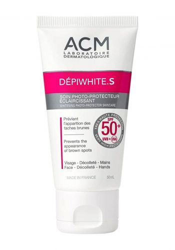 كريم تفتيح واقي شمس لجميع انواع البشرة 50 مل من اي سي ام Acm Depiwhite Whitening Photoprotector Lightening Skincare, Spf50+