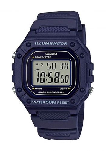 ساعة للرجال من جينرال كاسيو General Casio Unisex's Watch W-218H-2AVDF