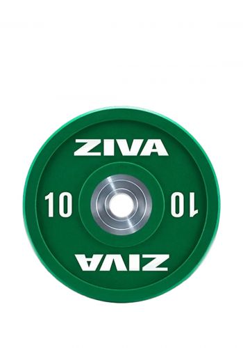 قرص اثقال مغلف بالمطاط 10 كغم من زيفا   Ziva Rubber Competition Colored Training Support Disc