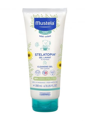 جل منظف للاطفال من موستيلا 200 مل Mustela Stelatopia Cleansing Gel