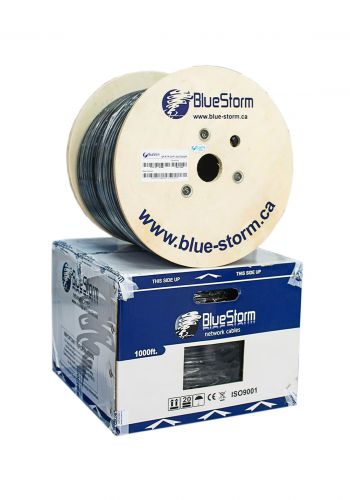 كابل تسليك مسلح للشبكات خارجي 305 متر Blue Storm Cat7-sftp-305M Outdoor Network Cable