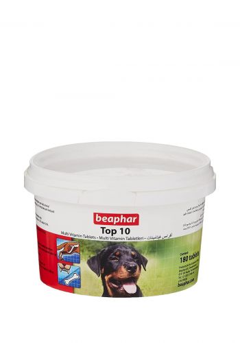 فيتامينات متكاملة توب 10 للكلاب 180 قرص من بيفار Beaphar top 10 dog