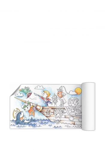 لعبة التلوين للاطفال بتصميم القراصنة من دودو  Dodo Coloring Poster Pirates