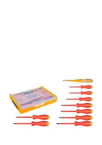 حقيبة عدة مشكلة 10 قطع عازلة من انكجيو Ingco handtools set HKTV01S101