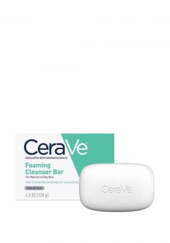 صابون للبشرة العادية والدهنية 128 غم من سيرافي Cerave Foaming Cleanser Bar