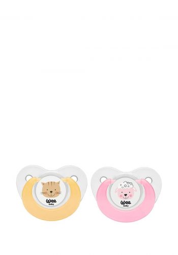 سيت لهاية اطفال 2 قطعة رقم 2 من وي بيبي Wee Baby 320 Double Fun Animals Soother