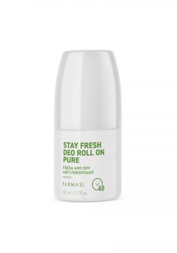 مضاد التعرق بيور للنساء 50 مل من فارمسي Farmasi Roll-on Antiperspirant Pure For Women 
