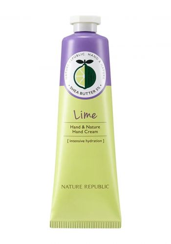 كريم مرطب مكثف لليدين لجميع انواع البشرة 30 مل من نيجر ريببلك Nature Republic Lime Hand Cream
