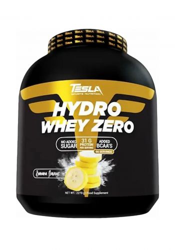 مكمل غذائي بنكهة الموز 2270 غرام من تيسلا Tesla Hydro Whey Zero Food Supplement - Banana