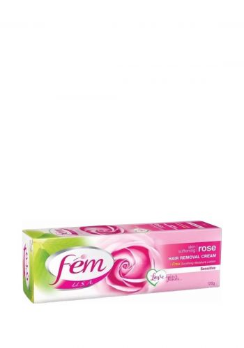 كريم ازالة الشعر بالورد للبشرة الحساسة 120 غم من فيم Fem Hair Removal Cream With Rose