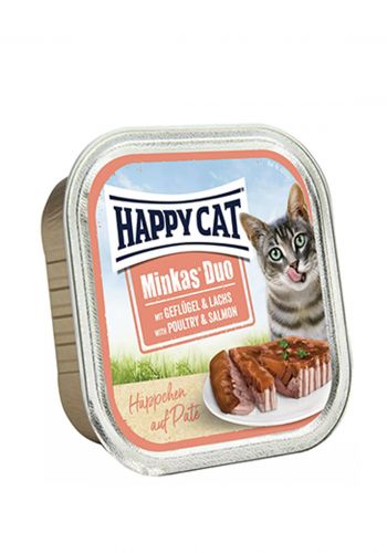 طعام معلب رطب للقطط 100 غم ممن هابي كات Happy cat canned food
