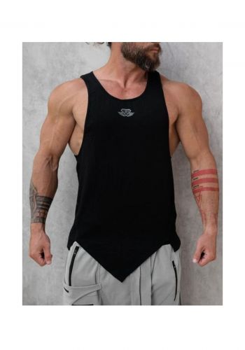 تيشيرت رياضي رجالي بدون اكمام باللون الاسود من بدي انجنيرز Body Engineers Men Tank Top   