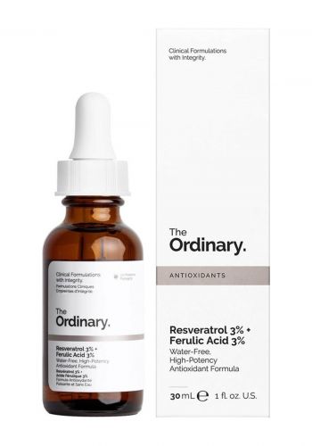 سيروم مكافحة الشيخوخة  لجميع انواع البشرة 30 مل من ذا اورديناري The Ordinary Resveratrol 3% + Ferulic Acid 3% Face Serum