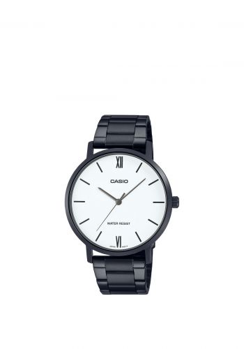 ساعة يد رجالية باللون الاسود من كاسيو Casio MTP-VT01B-7B Men's Wrist Watch