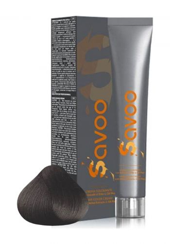 صبغة الشعر بدرجة 5.003 ولون بني فاتح طبيعي دافئ 100 مل من سافو Savoo Hair Color Cream - No.5.003 Light Warm Natural Brown