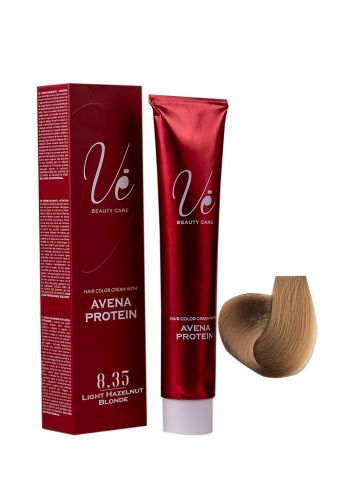 صبغة شعر مع اوكسجين لون اشقر بندقي فاتح رقم  ( 8.35 ) من في Ve Hair Color 8.35  Light Hazelnut Blonde