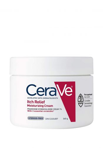 كريم تخفيف الحكة للبشرة 340 غم من سيرافي  Cerave Itch Relief Moisturizing Cream