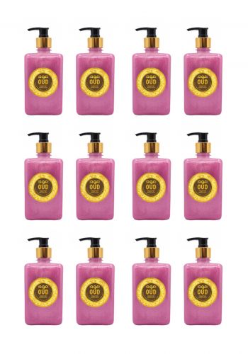 غسول للجسم و اليدين بالعود والمسك 500 مل 12 قطعة  من عودOud Hand  & Body  Wash - Musk