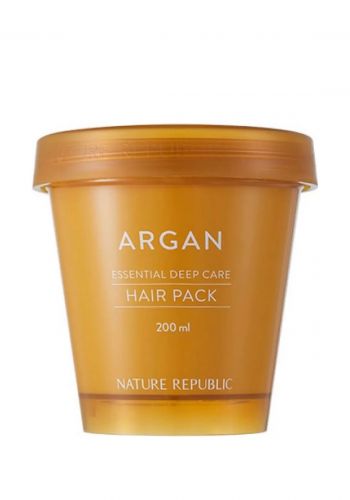 ماسك معالج بخلاصة زيت الارغان للشعر التالف 200 مل من نيجر ريببلك Nature Republic Argan Essential Deep Care Hair Pack