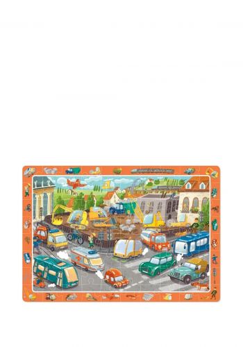 لعبة بازل للاطفال بتصميم طريق مع السيارات  80 قطعة من دودو Dodo Observation Puzzle On The Road