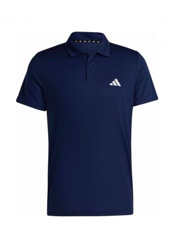 تيشيرت رجالي بأكمام قصيرة باللون الازرق الغامق من اديداس Adidas IB8104 Men's Train Essentials Training Polo Shirt