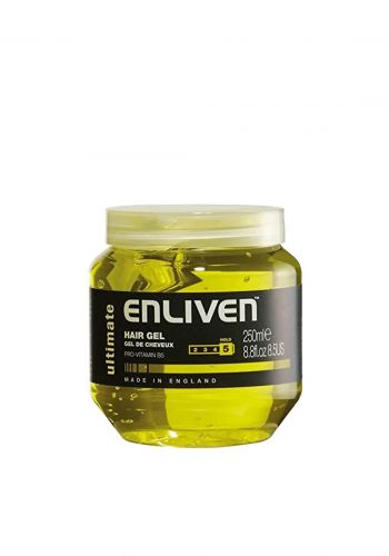 جل مثبت للشعر لون اصفر 250 مل من اينليفن Enliven Hair Gel Ultimate 
