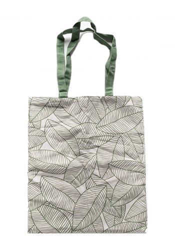 حقيبة توت باك اخضر وابيض اللون Tote Bag