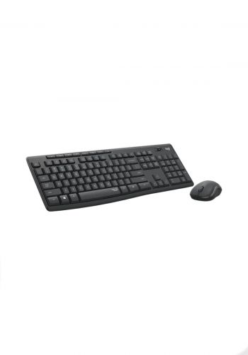 كيبورد عربي وانكليزي وماوس لاسلكي صامت-  Logitech MK295 Silent Wireless Keyboard and Mouse Combo