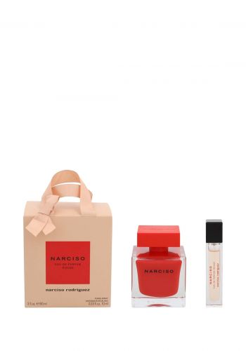 مجموعة عطر و مست للشعر للنساء من  نارسيسو رودريغيز Narciso Rodriguez & Hair Mist Rouge 90ml+ 10m