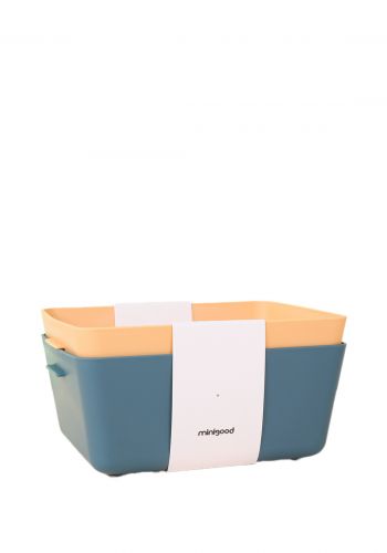 وعاء و مصفي  من ميني كود Minigood Dual-color two-color drain basket 