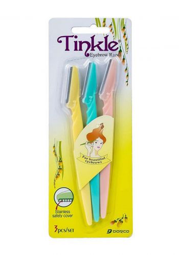 شفرات تشذيب الحاجب والوجه من تينكل -3 قطع Tinkle Eyebrow Razor, 3-Pack