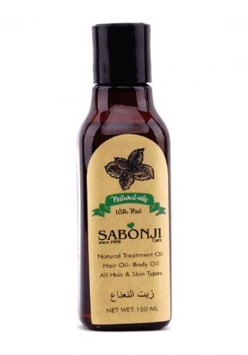 زيت النعناع للشعر والجسم 150 مل من صابونجي Sabonji Natural Treatment Peppermint Hair & Body Oil