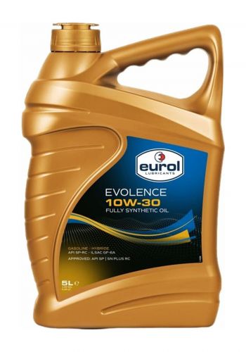 زيت محرك 5 لتر من وولف Eurol Evolence 10W-30 Fully Synthetic Motor Oil