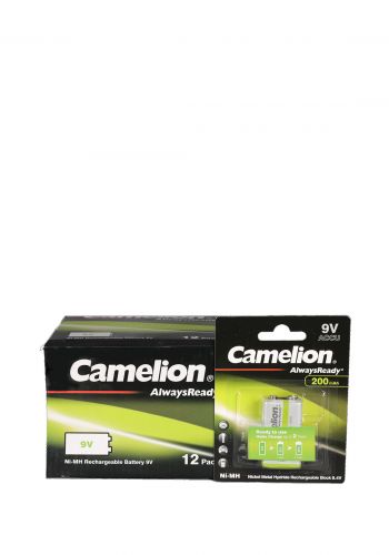 بطاريات 9V  من كامليون-12 بطارية  Camelion NH-9V200ARBP1 Ni-MH Rechargeable Battery