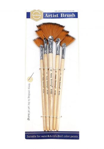 سيت فرشاة رسم 6 قطع من كيب سمايلنك Keep Smilling Assorted Brush Set