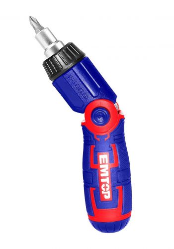 مفك براغي مع 14 قطعة مفك من ايمتوب Emtop ESDRH1502 15 IN 1 Ratchet Screwdriver Set
